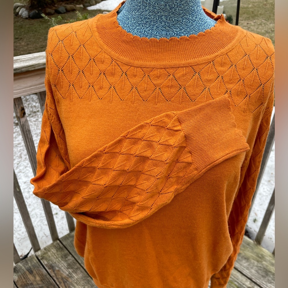 Orange Knit Sweater